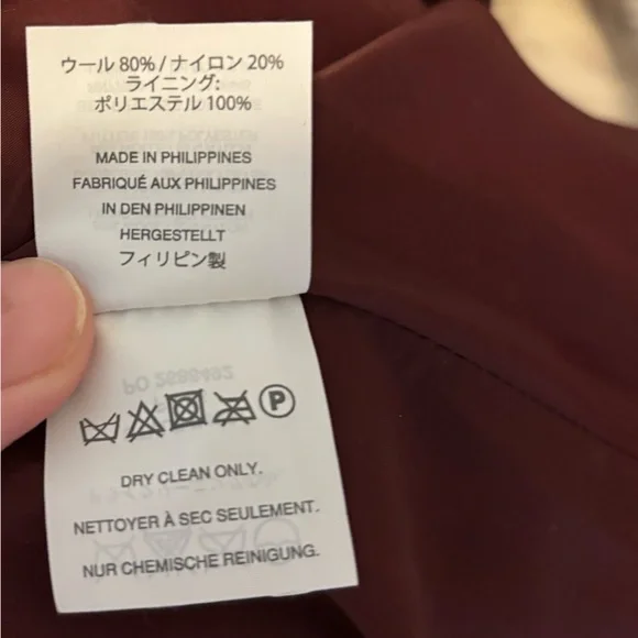 J. Crew Skirt - Houndstooth Wool Blend, Size 10, Pink, Brown, Cream - Picture 12 of 13